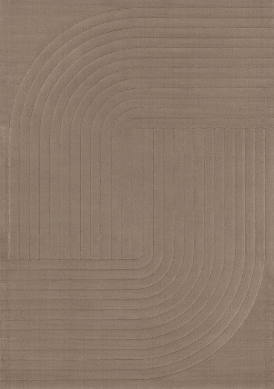Deco Geometric Brown Area Rug-1