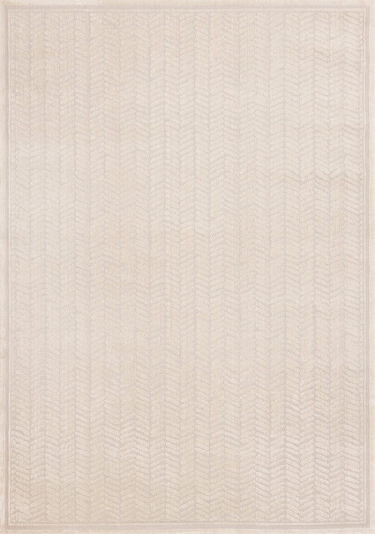 Modern Chevron Beige Area Rug