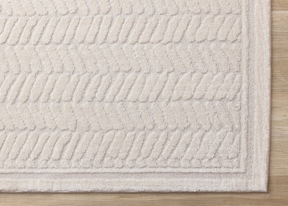 Modern Chevron Beige Area Rug-5