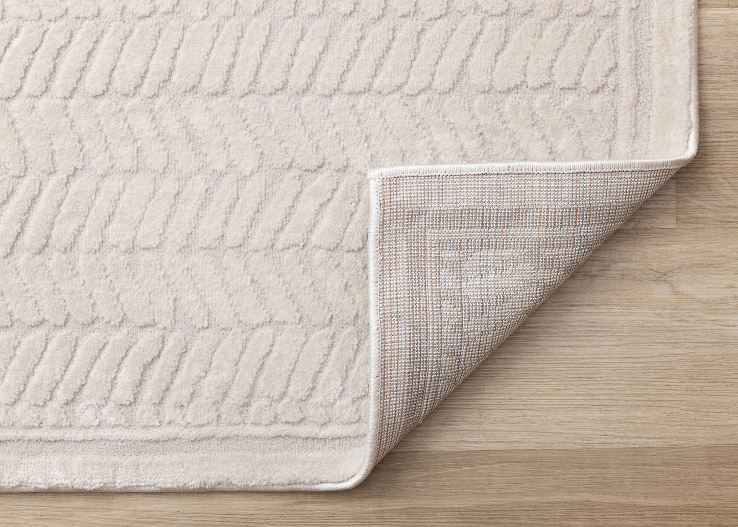 Modern Chevron Beige Area Rug-6