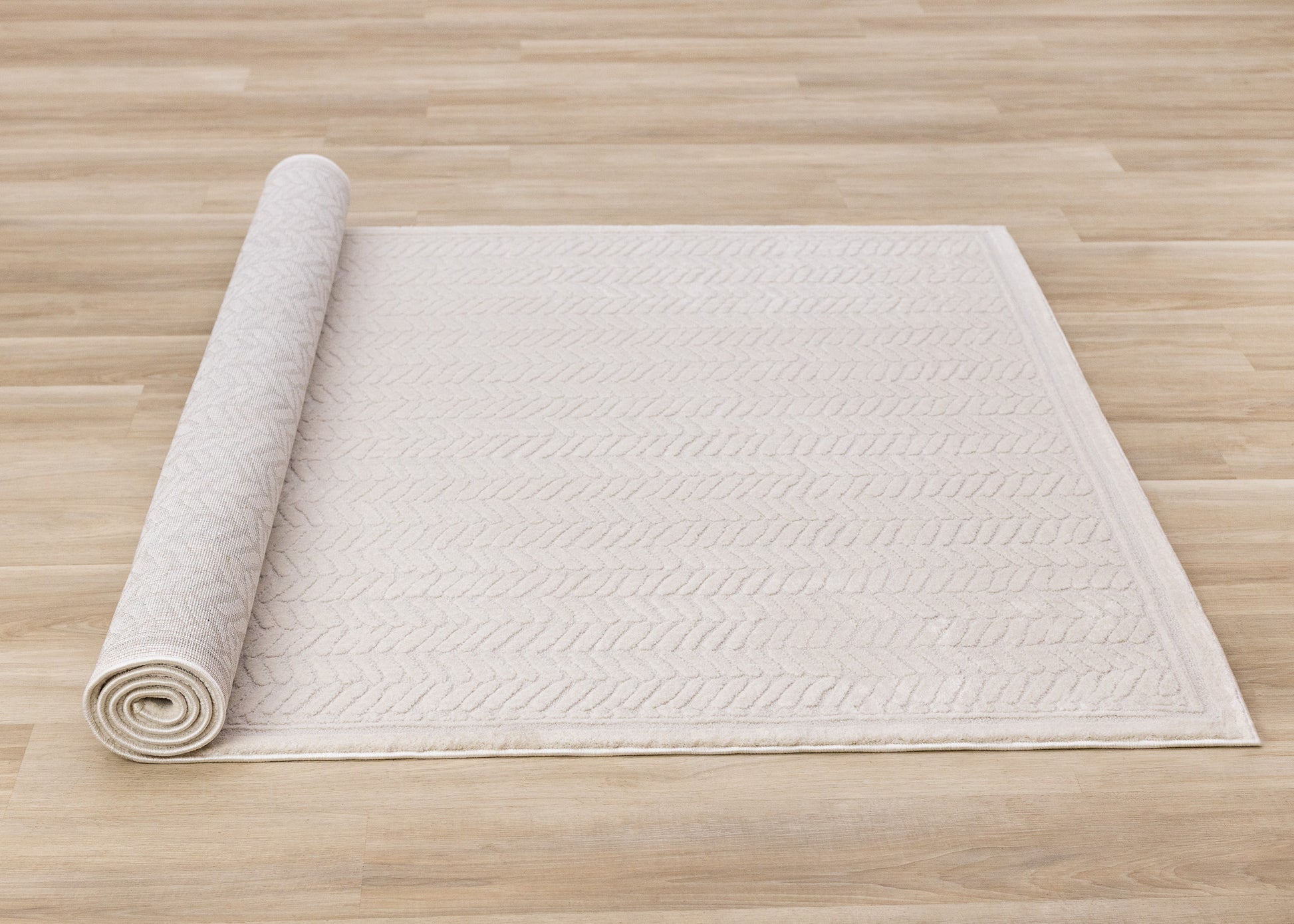 Modern Chevron Beige Area Rug-7
