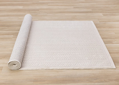 Modern Chevron Beige Area Rug-7