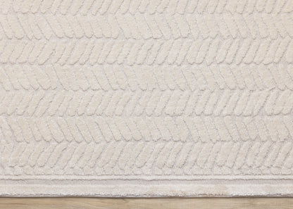 Modern Chevron Beige Area Rug-8