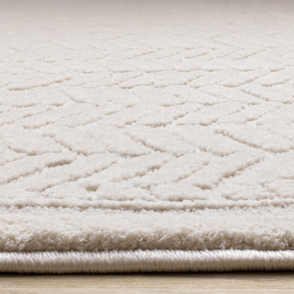 Modern Chevron Beige Area Rug-9