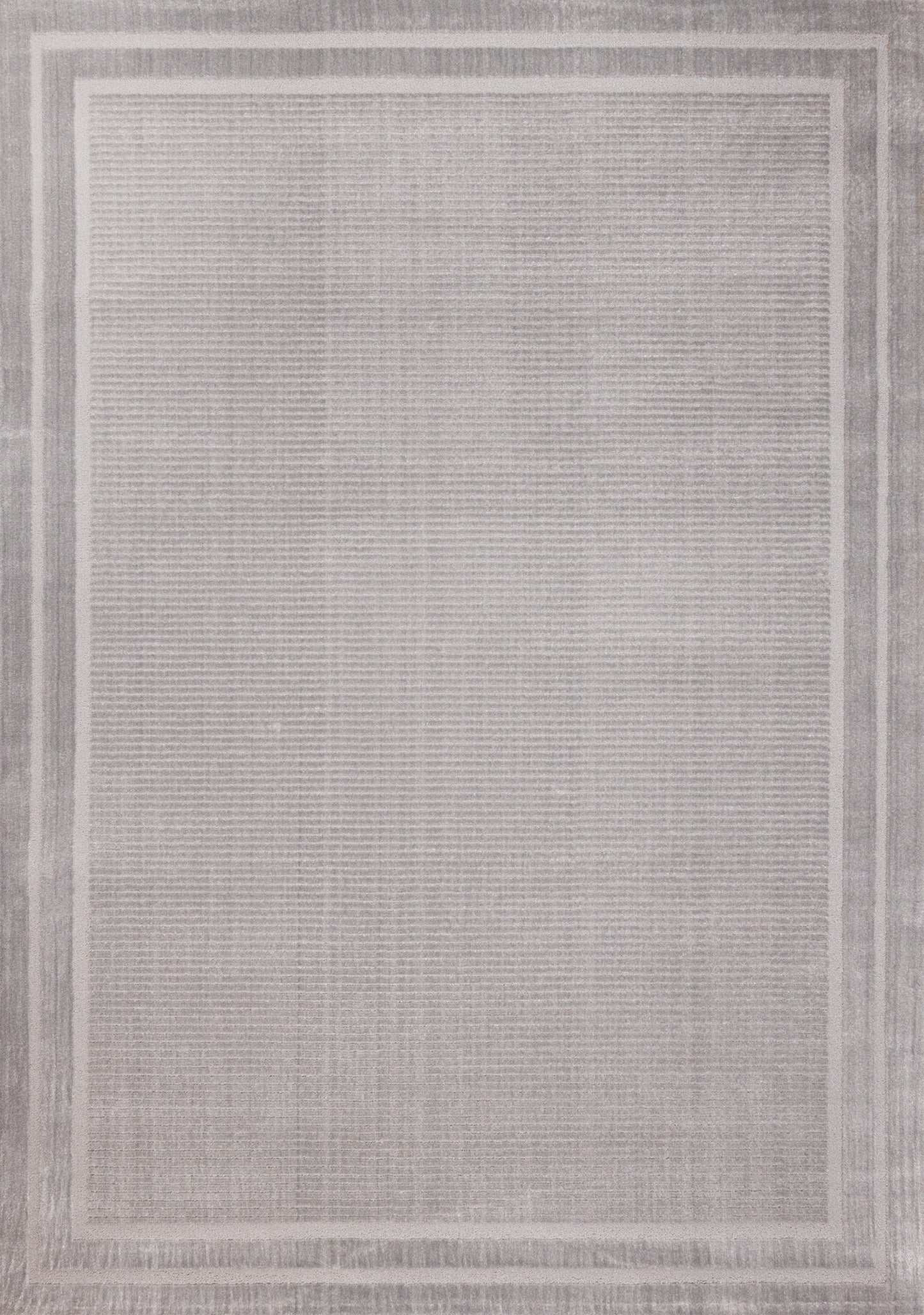 Contemporary Border Grey Area Rug