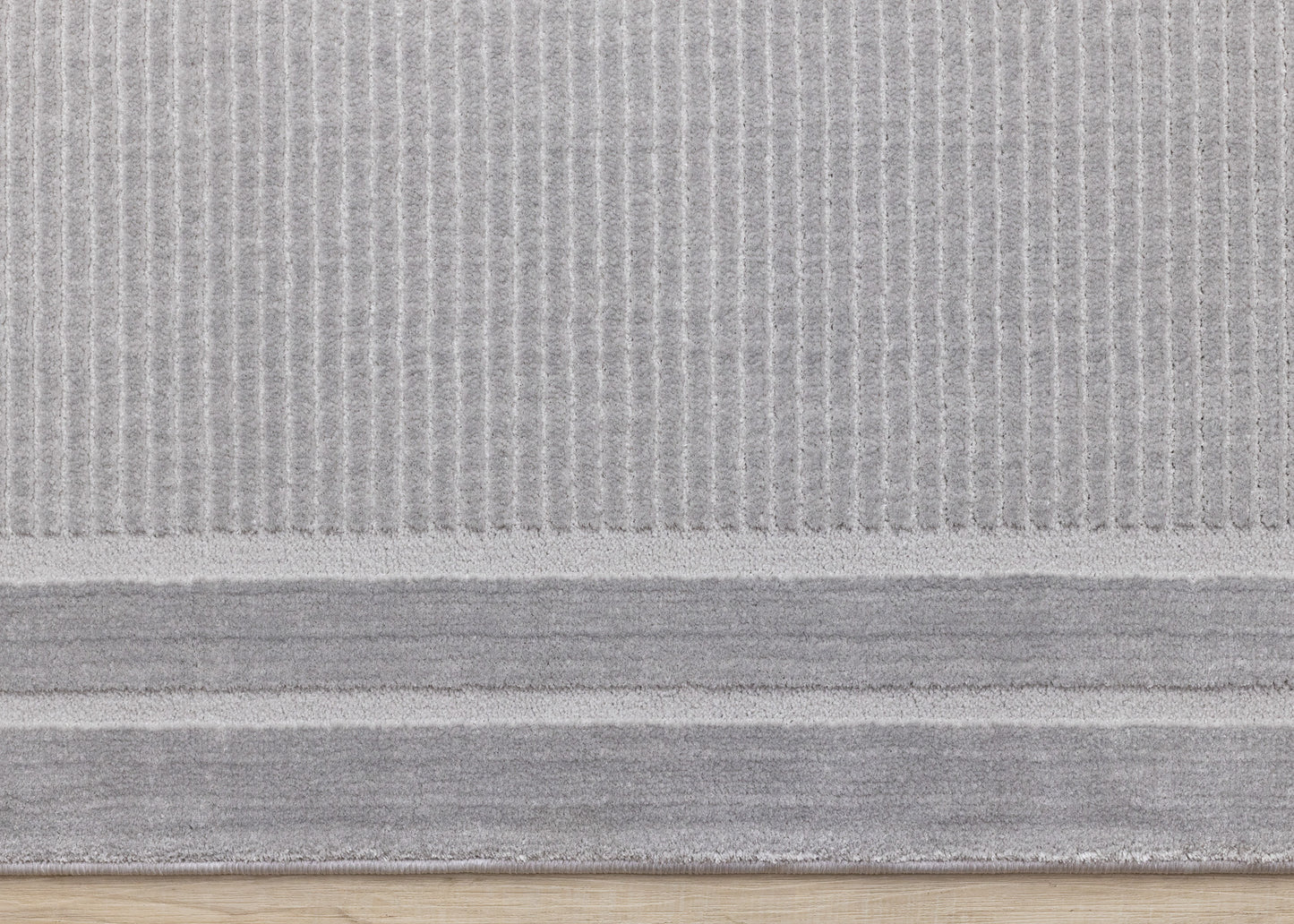 Contemporary Border Grey Area Rug