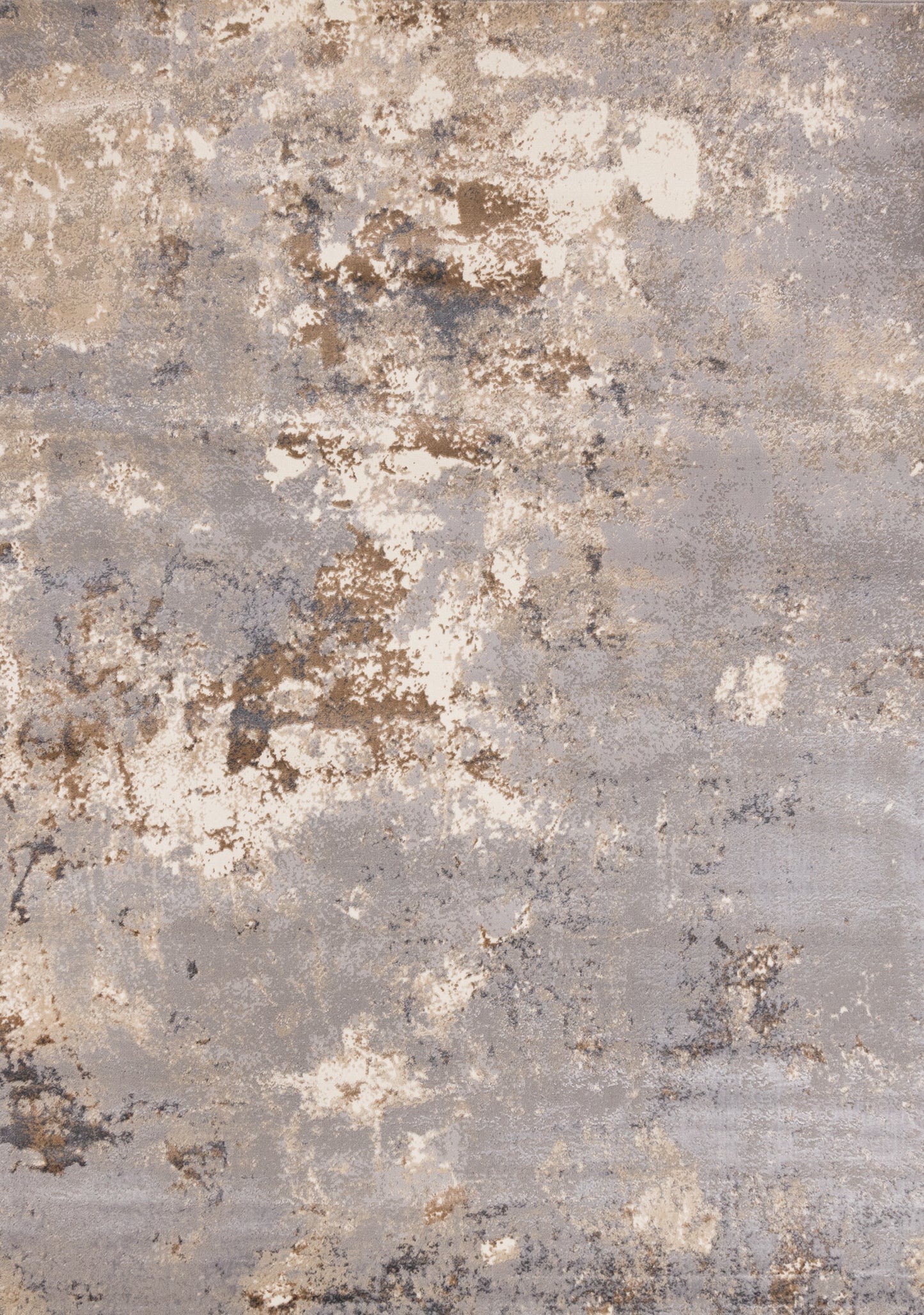 Contemporary Distressed Taupe Area Rug