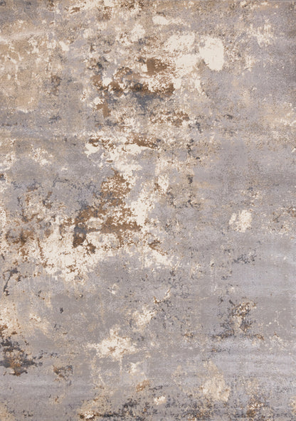 Contemporary Distressed Taupe Area Rug
