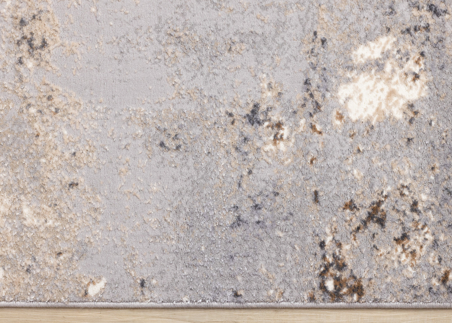 Contemporary Distressed Taupe Area Rug