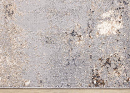 Contemporary Distressed Taupe Area Rug