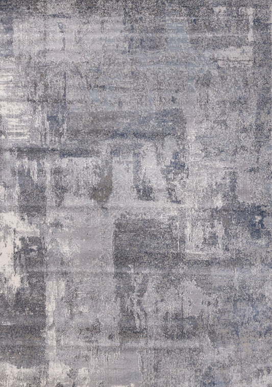 Contemporary Distressed Grey Area Rug