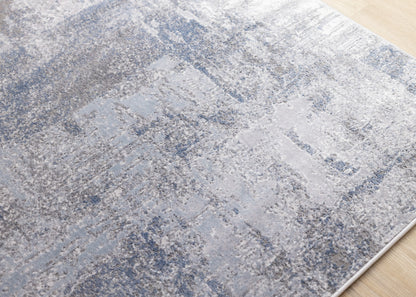 Contemporary Distressed Grey Area Rug