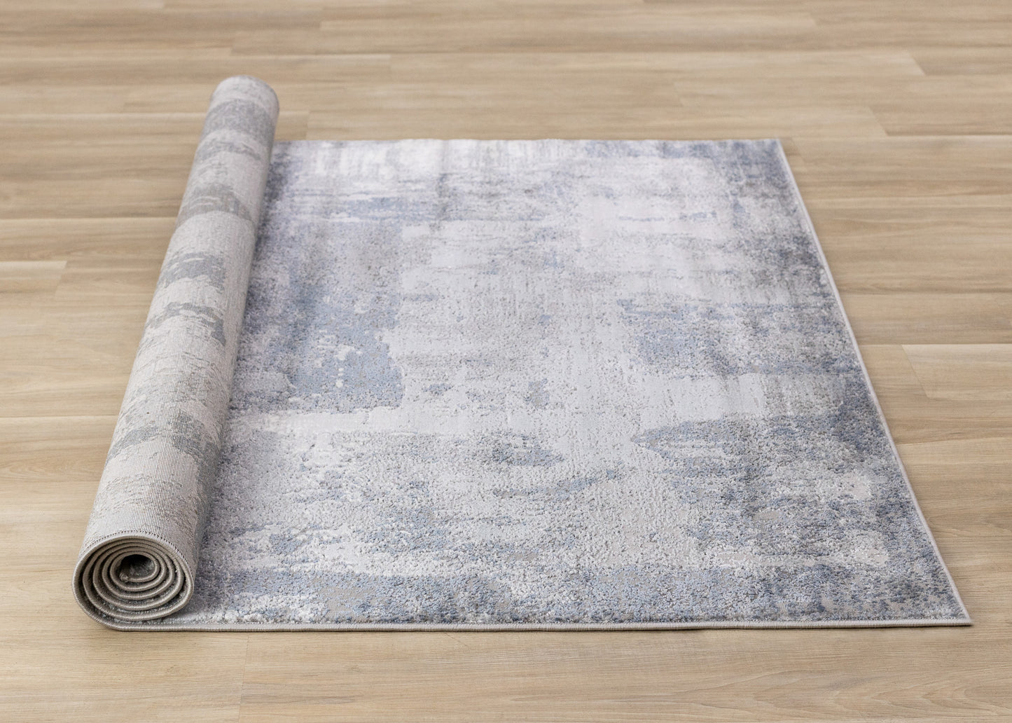Contemporary Distressed Grey Area Rug