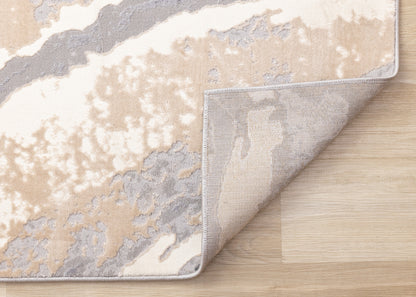 Contemporary Organic Taupe Area Rug