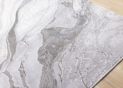 Contemporary Organic Grey Area Rug