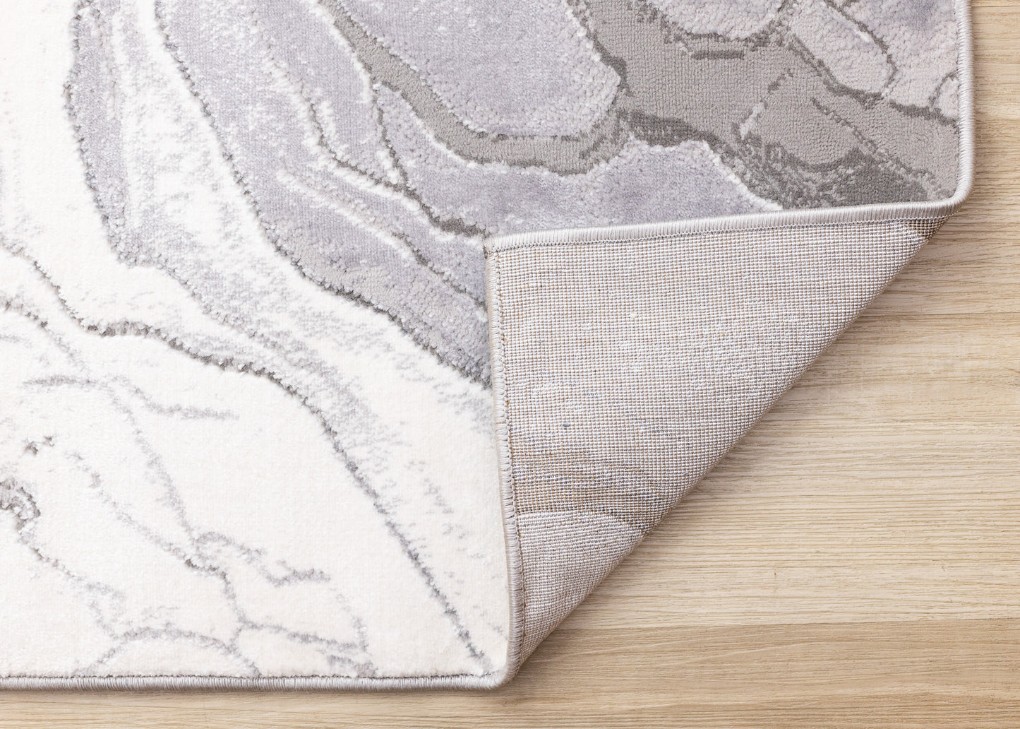 Contemporary Organic Grey Area Rug