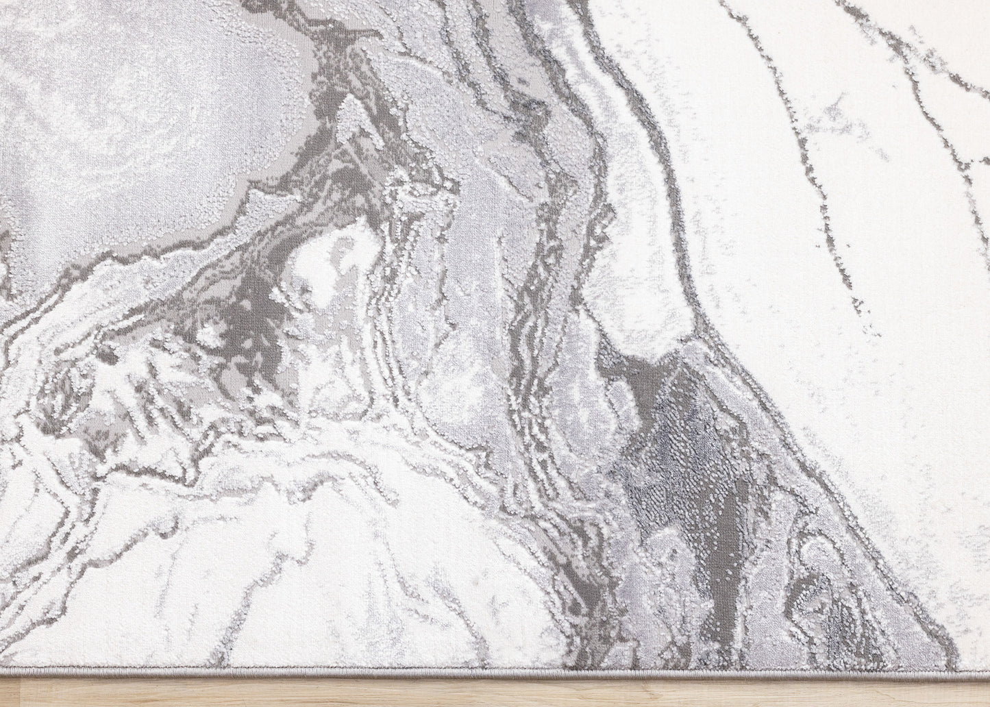 Contemporary Organic Grey Area Rug