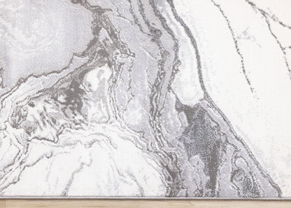 Contemporary Organic Grey Area Rug