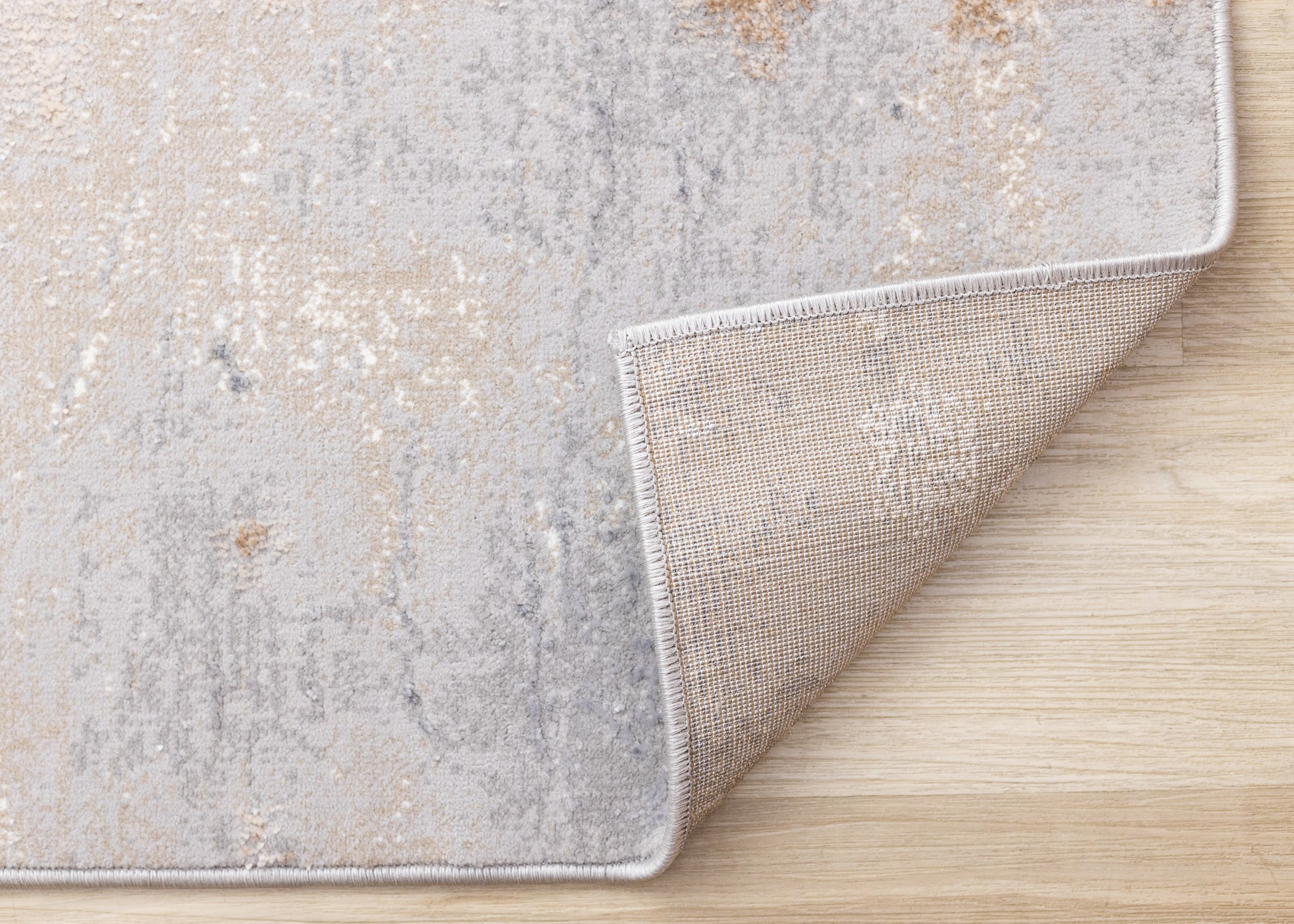 Contemporary Distressed Taupe Area Rug-6
