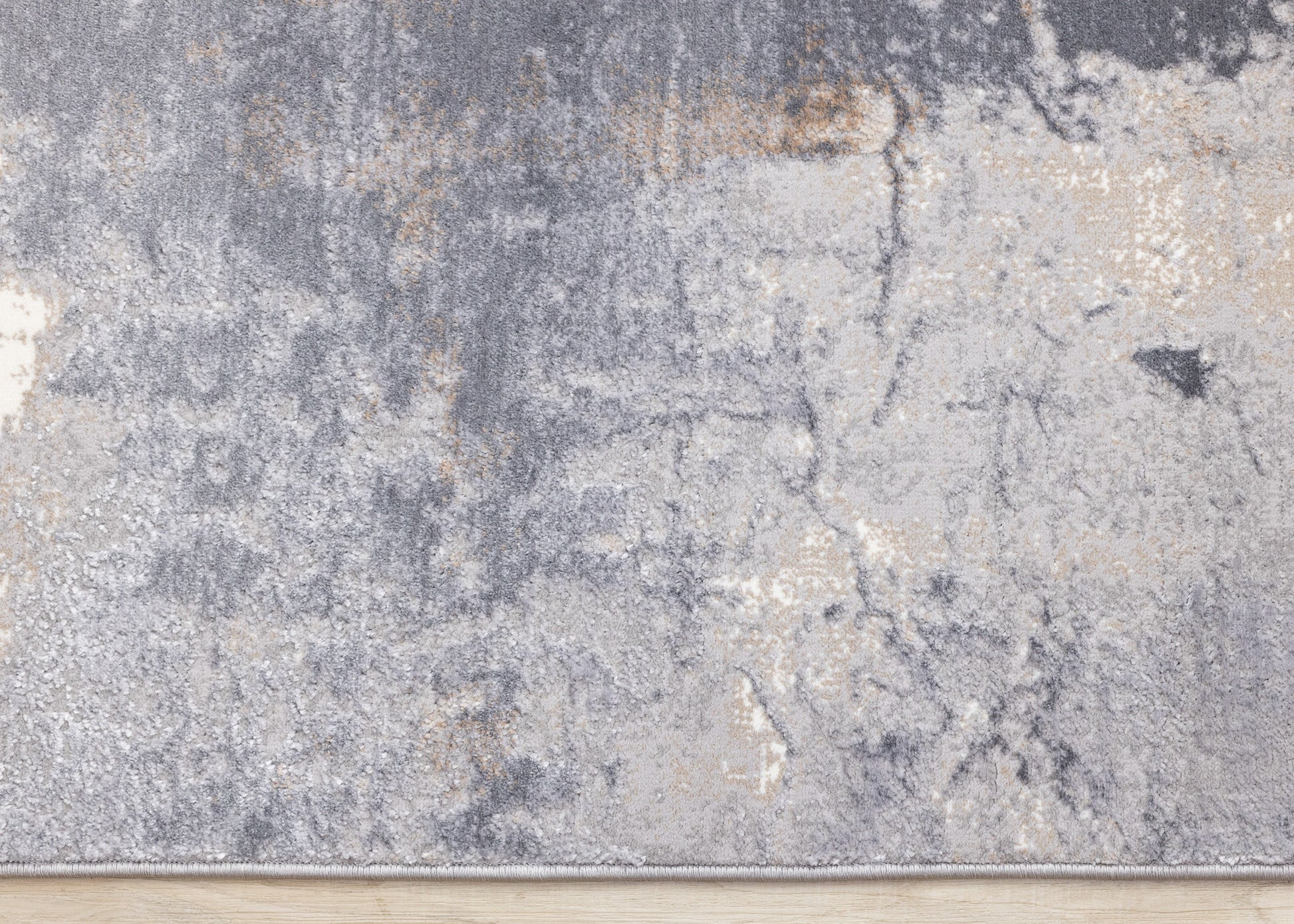 Contemporary Distressed Taupe Area Rug-8