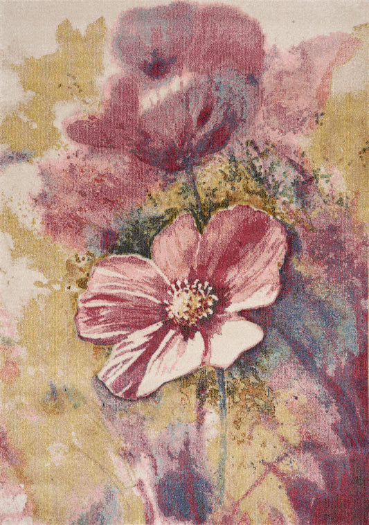 Contemporary Botanical Rug  Indoor Area