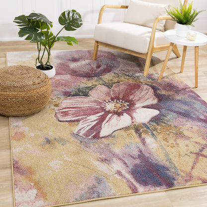 Contemporary Botanical Rug  Indoor Area-2