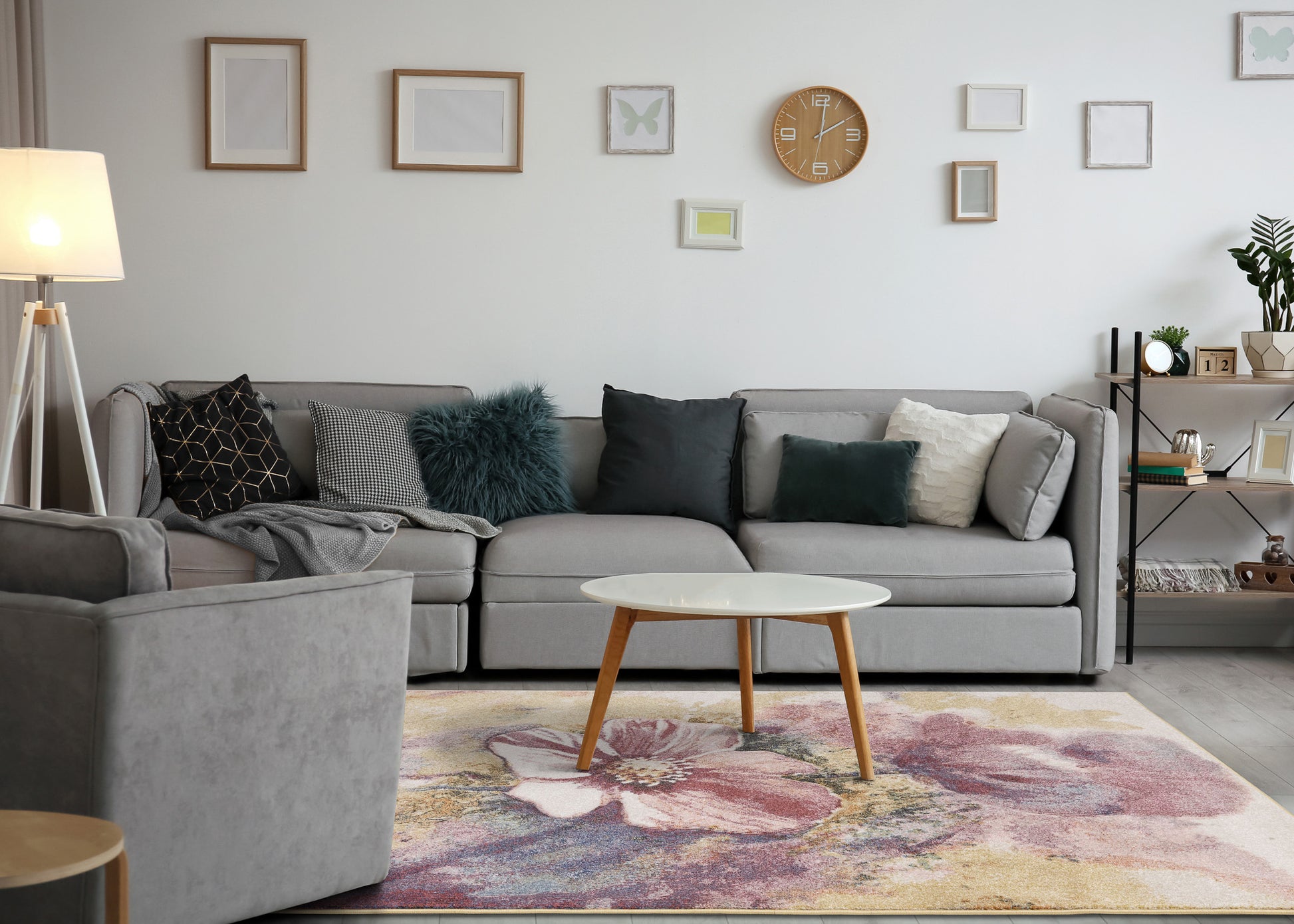 Contemporary Botanical Rug  Indoor Area-3