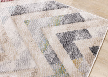 Modern Chevron Area Distressed Indoor-4