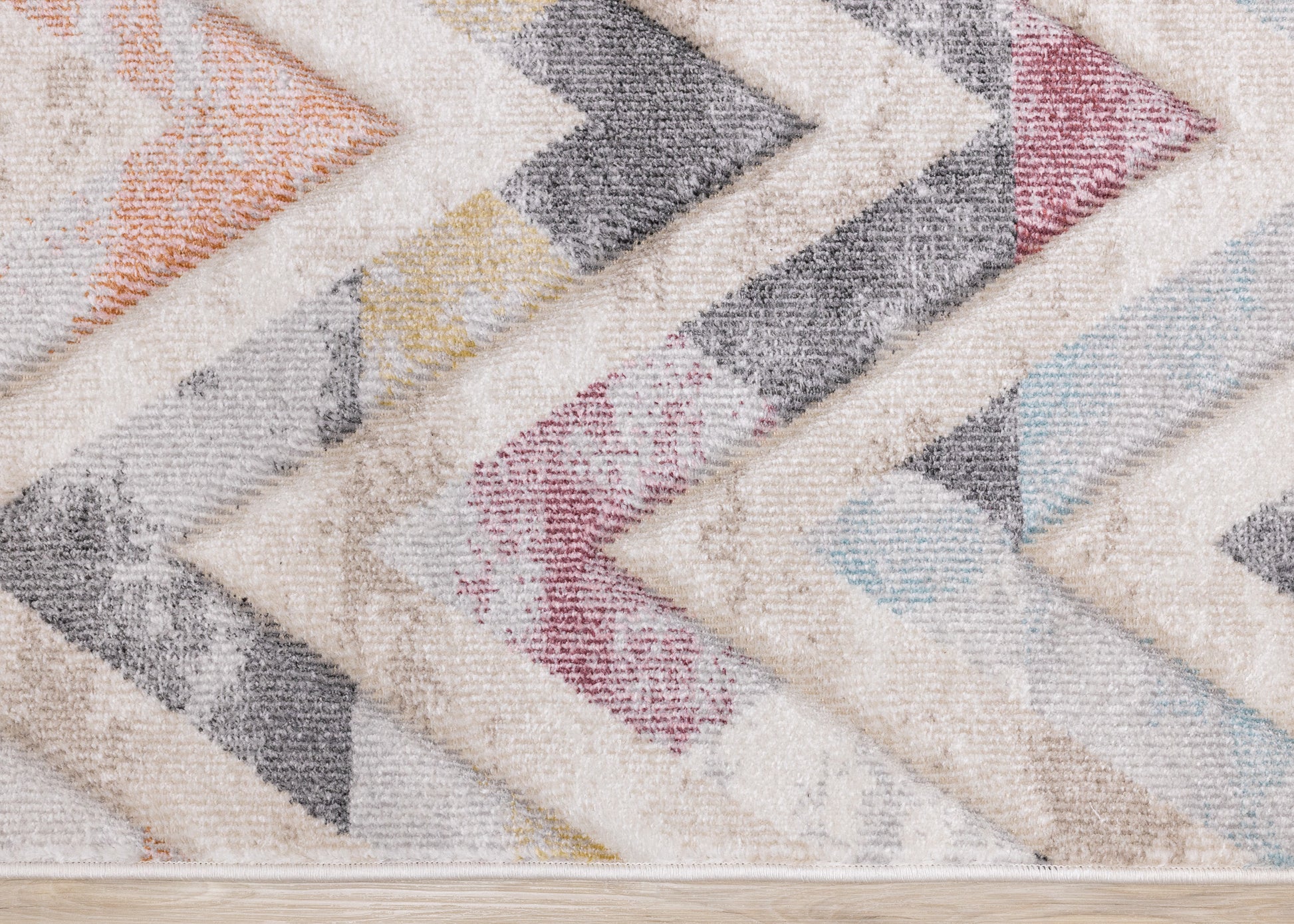 Modern Chevron Area Distressed Indoor-8