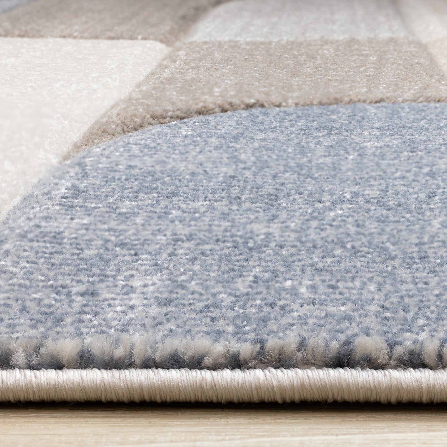 Art Geometric Blue Area Rug-9