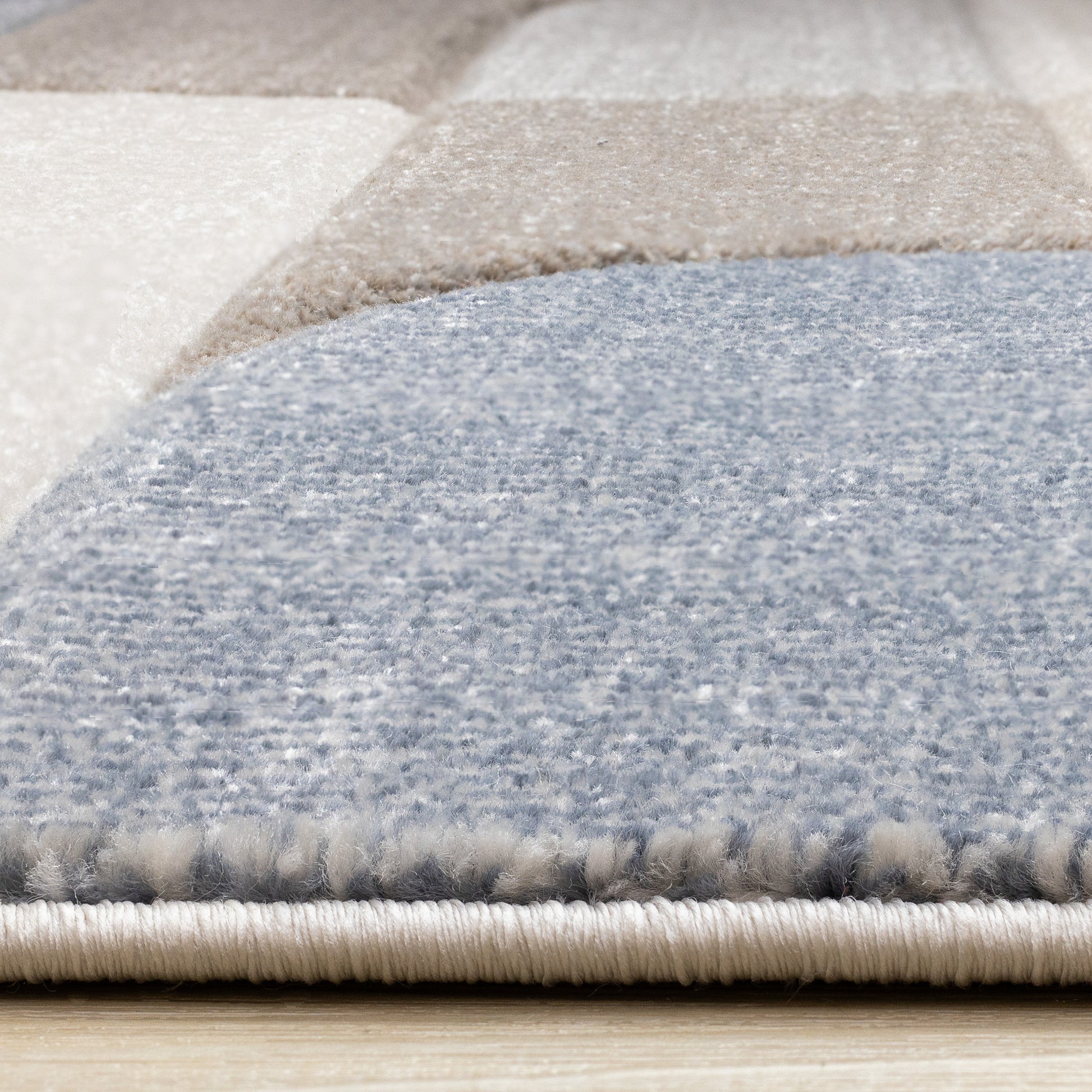 Art Geometric Blue Area Rug-9