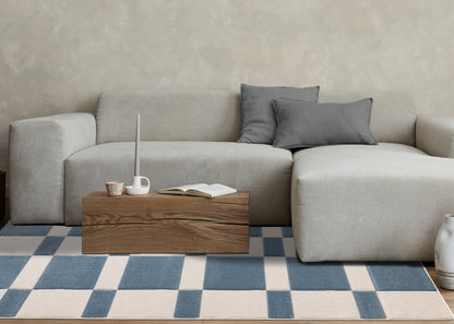 Art Geometric Blue Area Rug-3