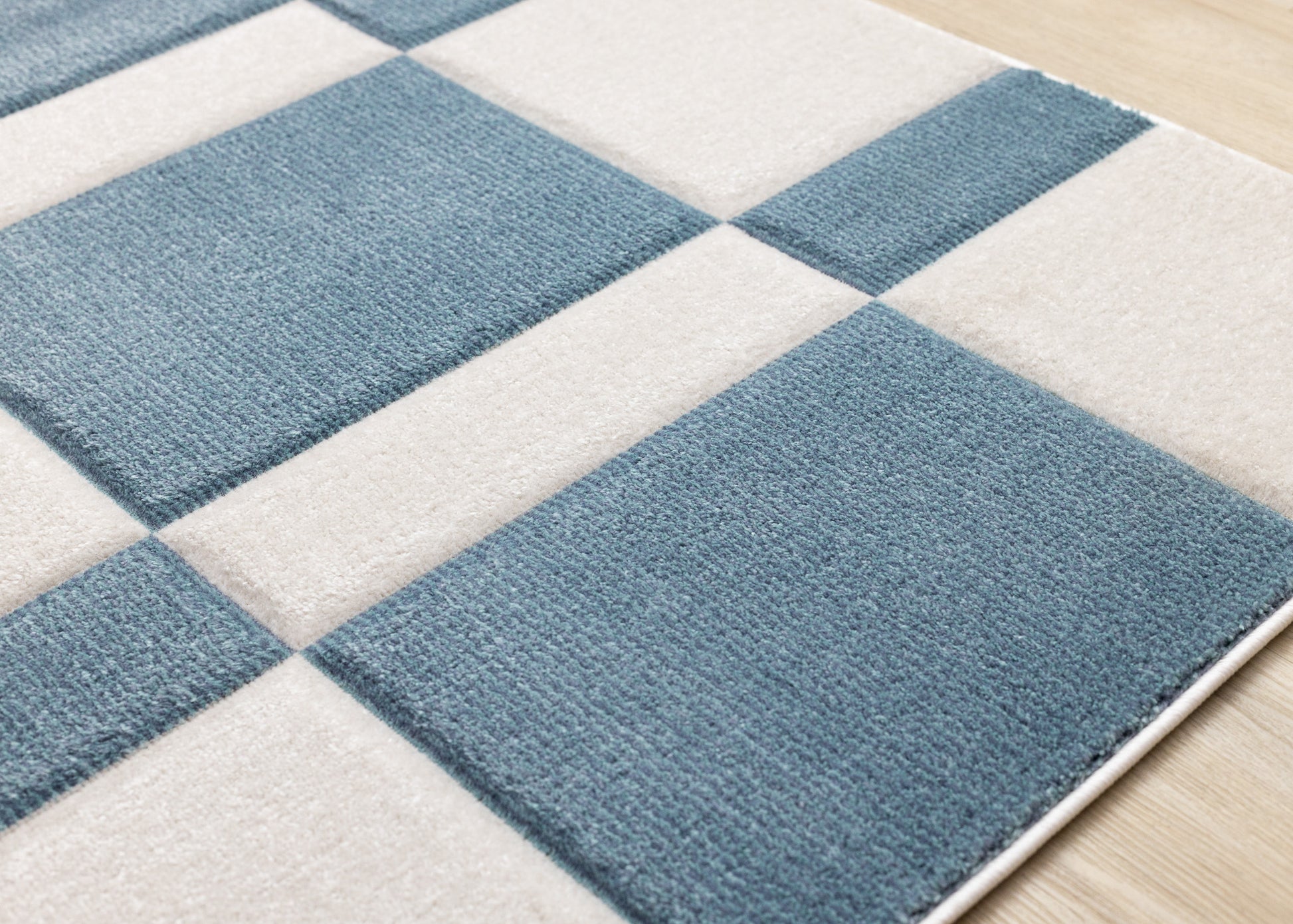Art Geometric Blue Area Rug-4