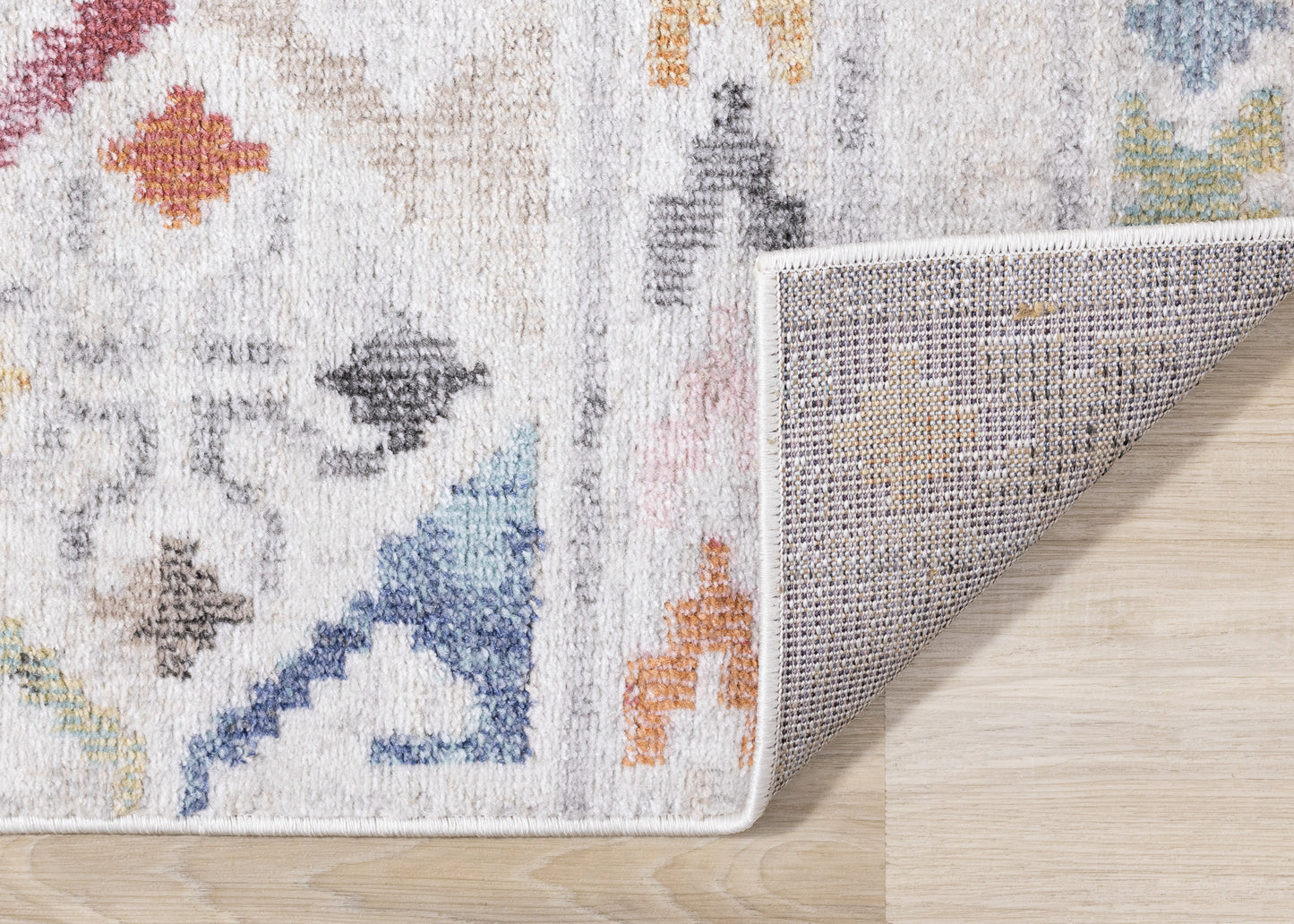 Tribal Southwestern Over-Dyed Cream Area Rug