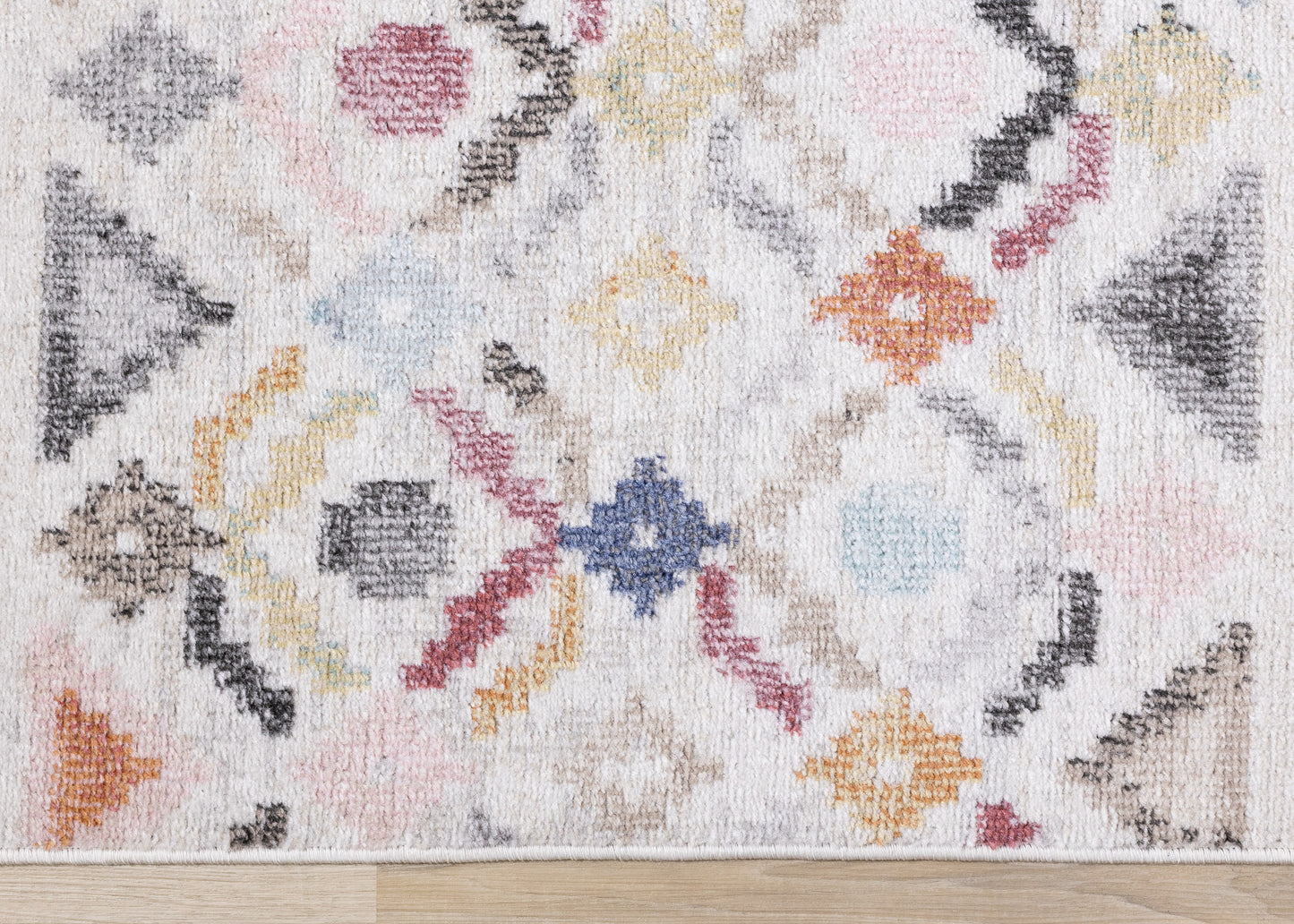 Tribal Southwestern Over-Dyed Cream Area Rug