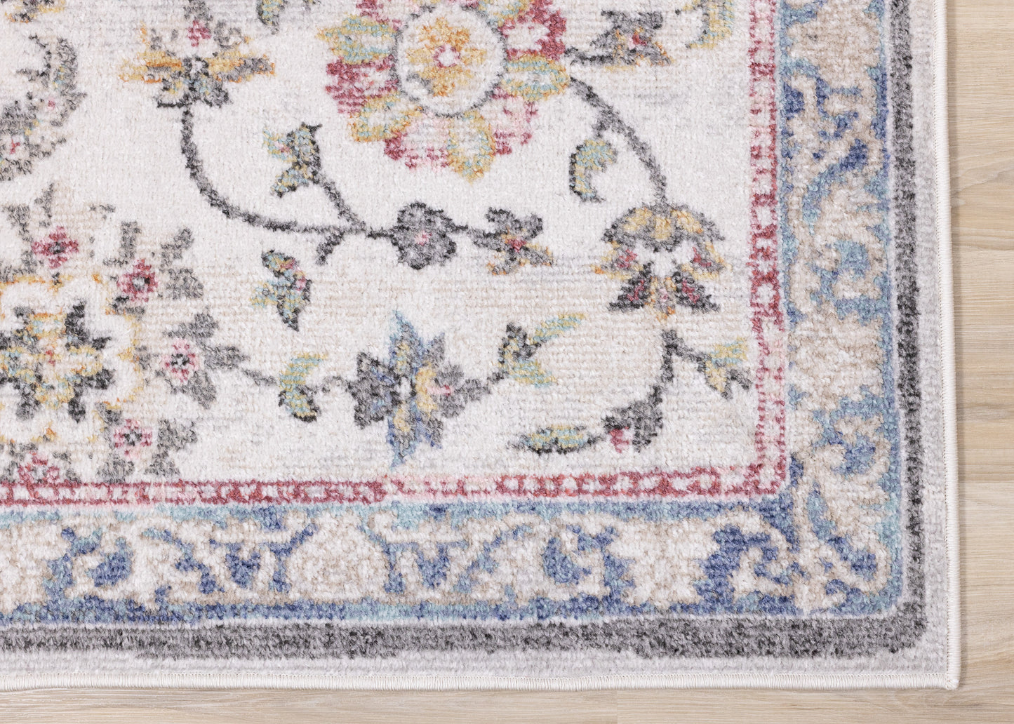 Classic Traditional Classic Cream Area Rug-5