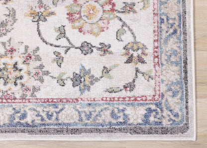 Classic Traditional Classic Cream Area Rug-5