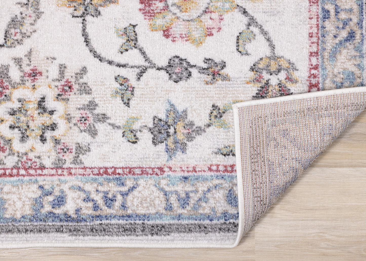 Classic Traditional Classic Cream Area Rug-6