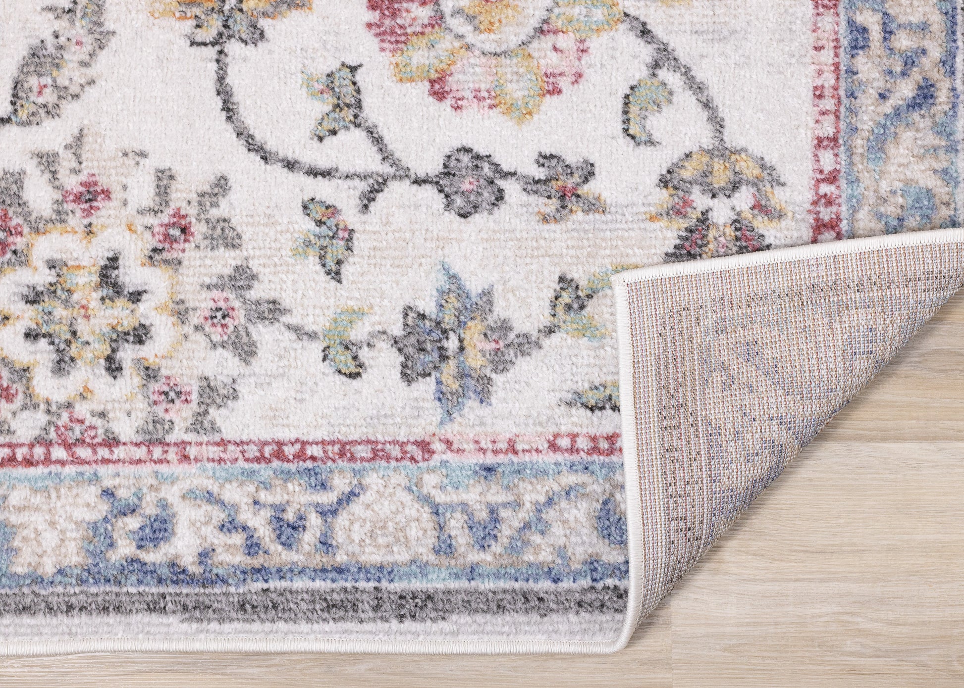 Classic Traditional Classic Cream Area Rug-6