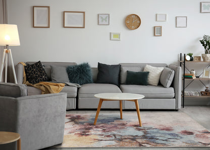 Modern Botanical Cream Area Rug-3