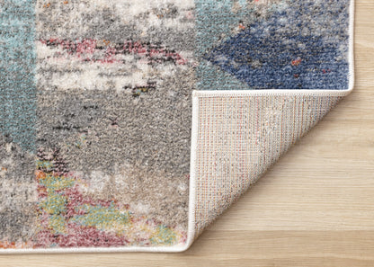 Mid-Century Geometric Rug  Indoor Area