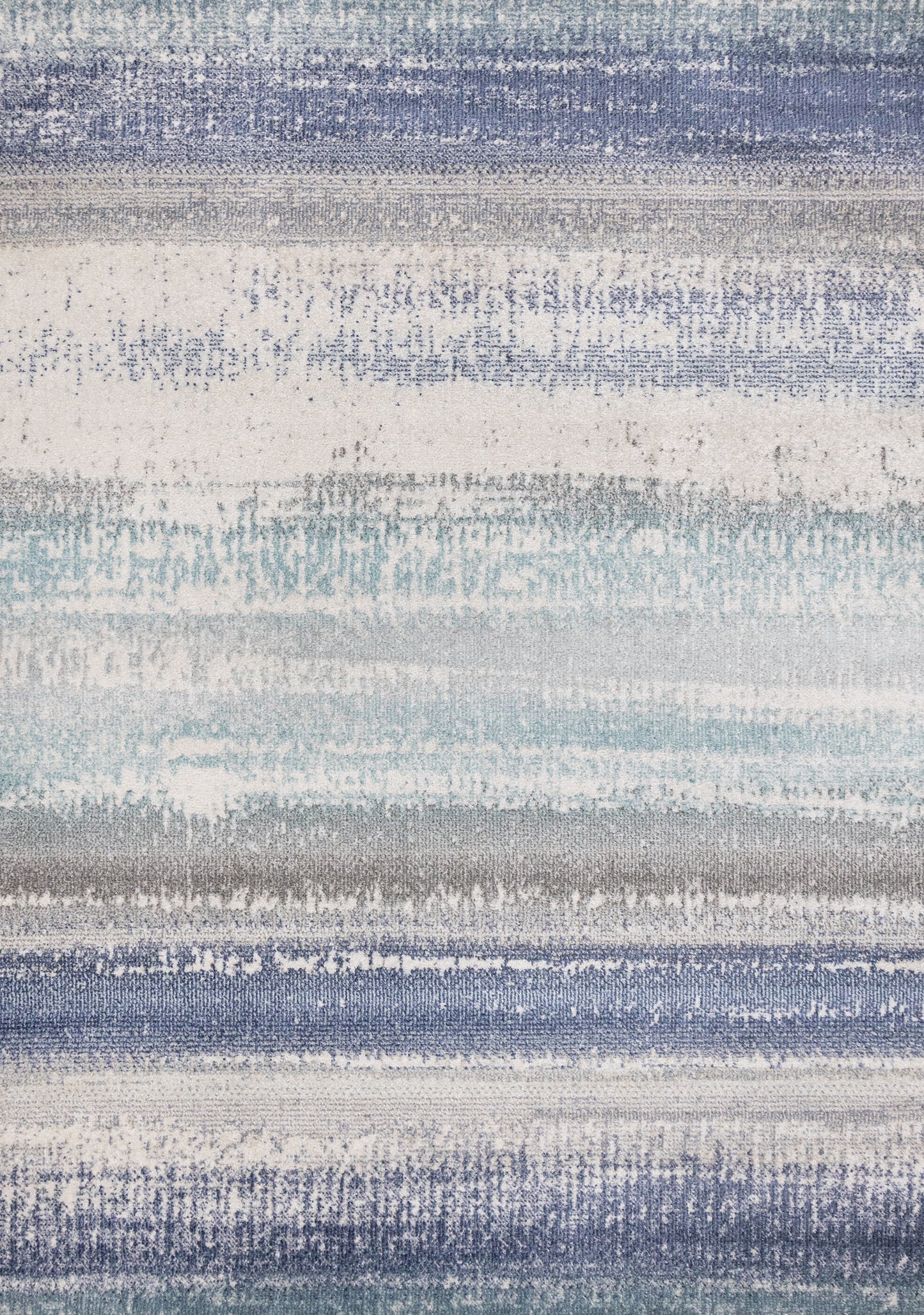 Contemporary Distressed Blue Area Rug-1