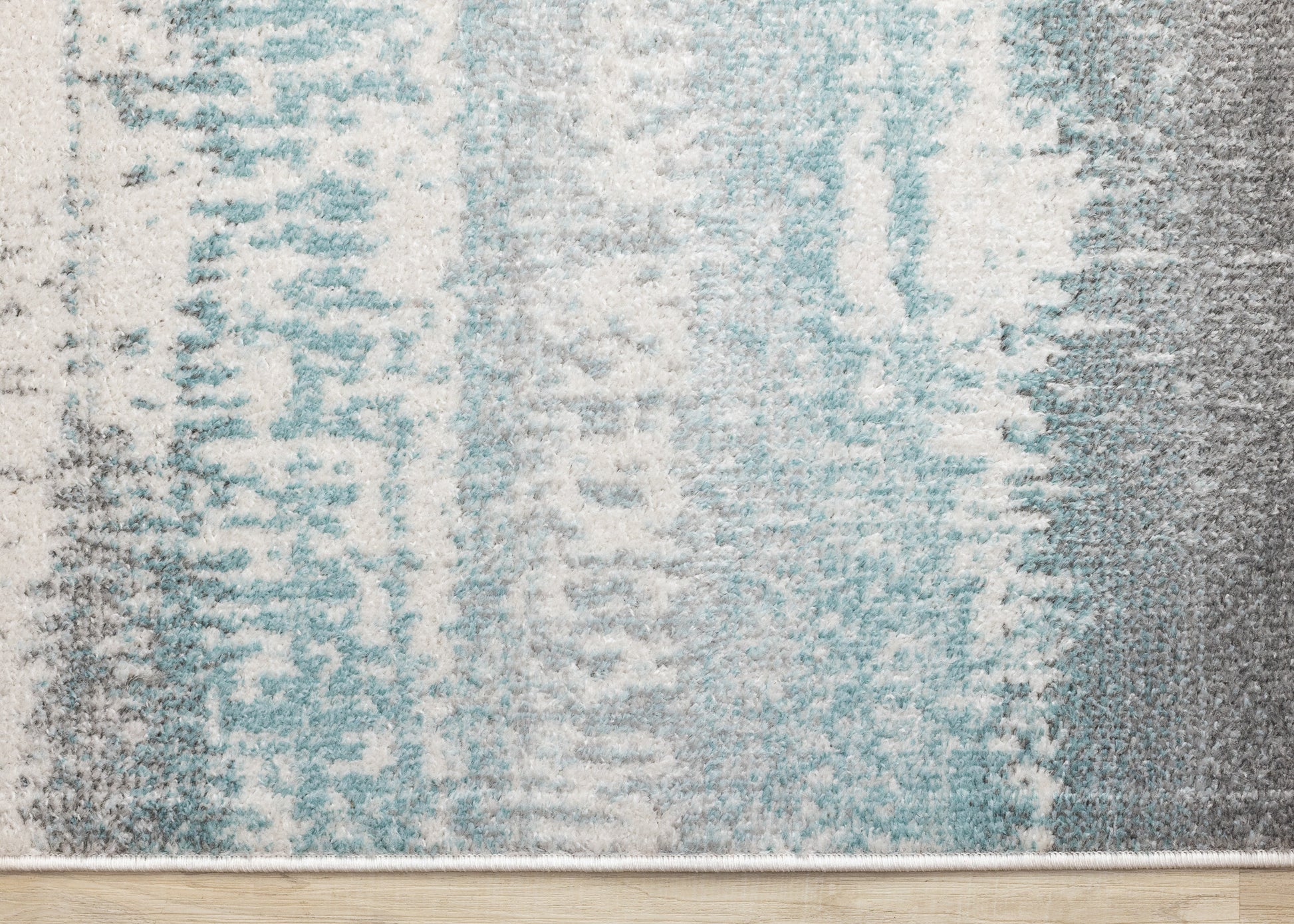 Contemporary Distressed Blue Area Rug-8