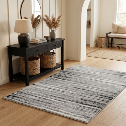 Alfombra gris moderna contemporánea Sakarya