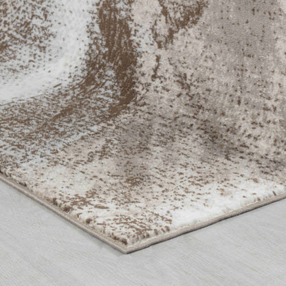Marco Abstract Modern Brown and Beige Indoor Rug