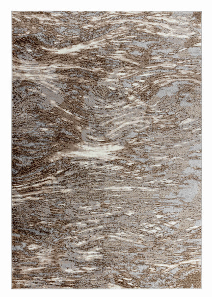 Aarav Abstract Contemporary Brown Indoor Rug