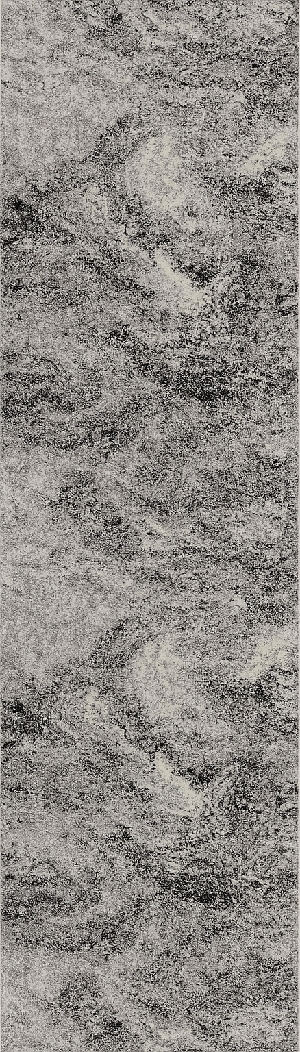 Micah Abstract Marble Contemporary Grey and Black Indoor Rug