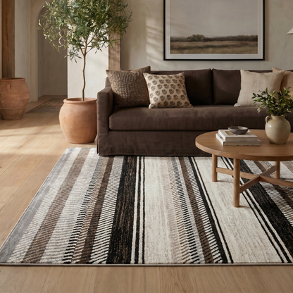 Alfombra beige moderna costera Sakarya