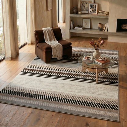 Alfombra beige moderna costera Sakarya