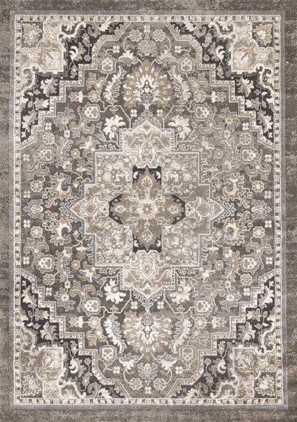 Classic Traditional Taupe Area Rug